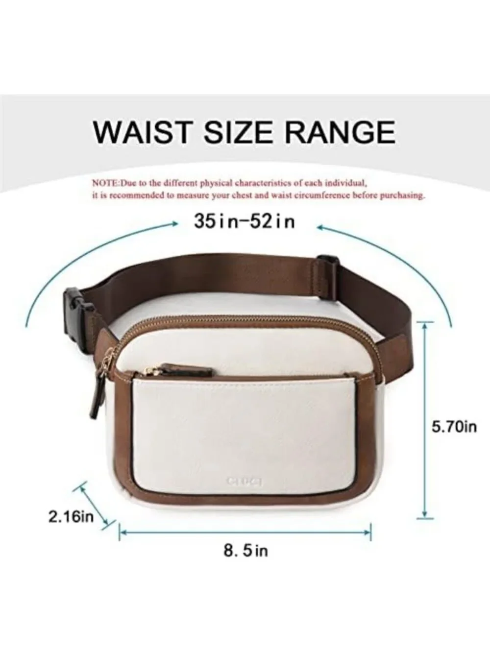 Stylish Vegan Leather Fanny Pack for Women - Adjustable Crossbody Belt Bag, Mini